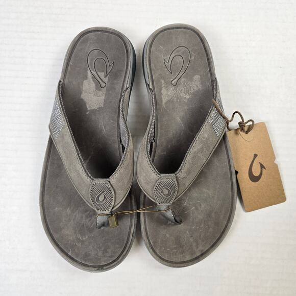 OluKai Other - Olukai Tuahine Sandals Size 9 Mens Waterproof Leather Sandals Stone